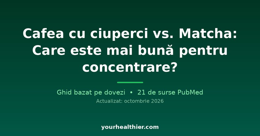 Cafea cu ciuperci vs. Matcha: Care este mai bună pentru concentrare?