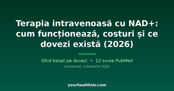 Terapia intravenoasă cu NAD+: cum funcționează, costuri și ce dovezi există (2026)