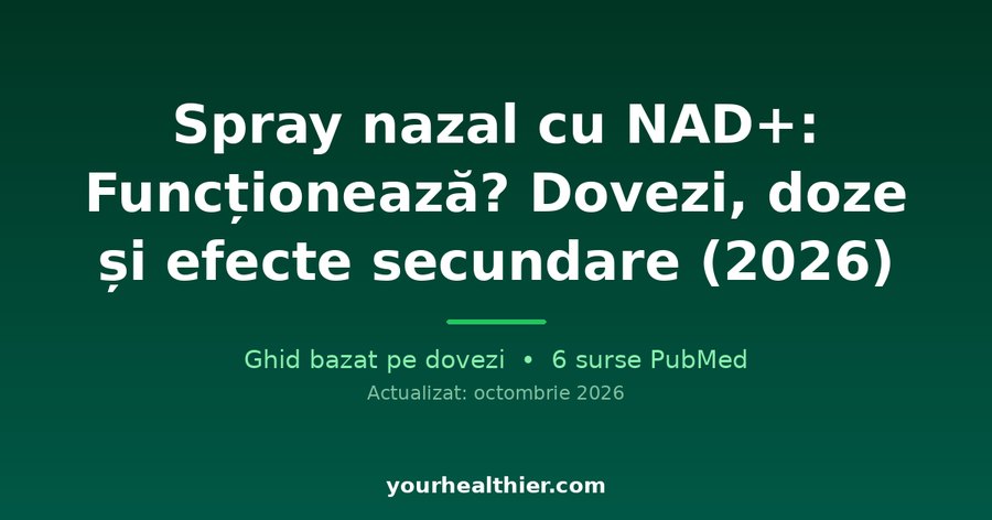 Spray nazal cu NAD+: Funcționează? Dovezi, doze și efecte secundare (2026)