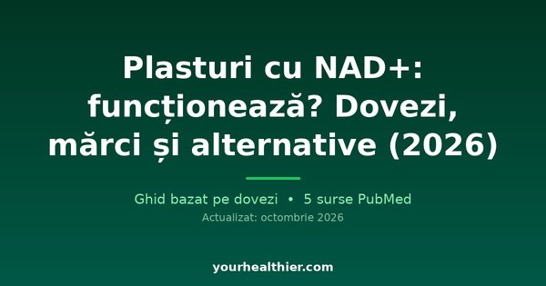 Plasturi cu NAD+: funcționează? Dovezi, mărci și alternative (2026)