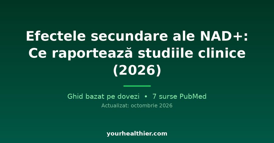Efectele secundare ale NAD+: Ce raportează studiile clinice (2026)