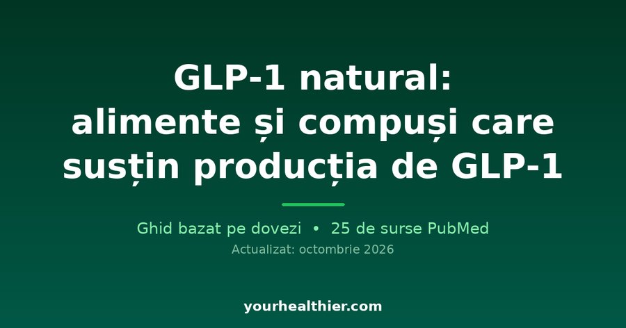 GLP-1 natural: alimente și compuși care susțin producția de GLP-1