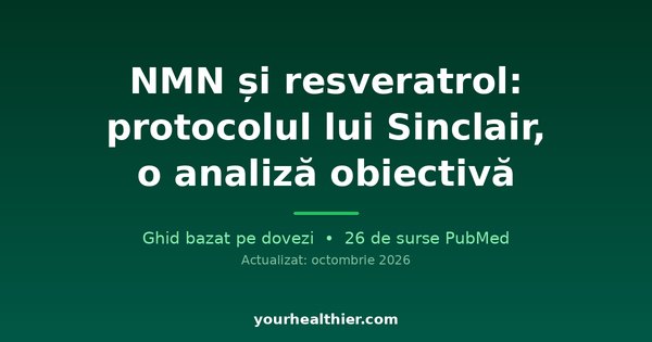 NMN și resveratrol: protocolul lui Sinclair, o analiză obiectivă