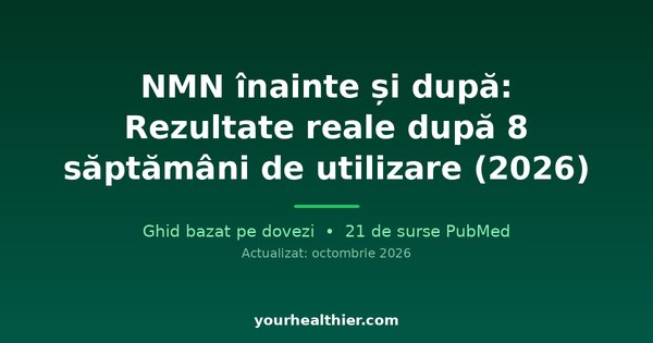 NMN înainte și după: Rezultate reale după 8 săptămâni de utilizare (2026)