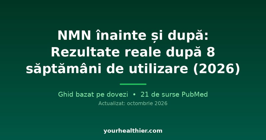 NMN înainte și după: Rezultate reale după 8 săptămâni de utilizare (2026)