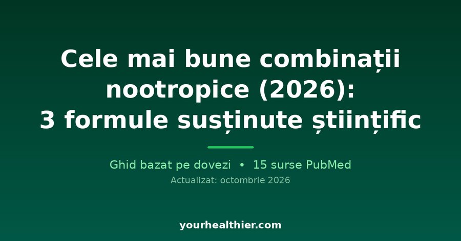Cele mai bune combinații nootropice (2026): 3 formule susținute științific