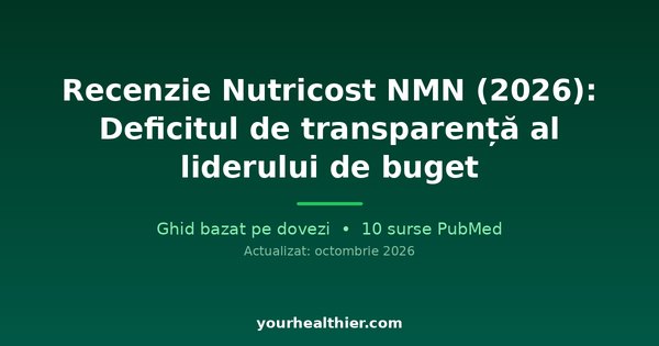 Recenzie Nutricost NMN (2026): Deficitul de transparență al liderului de buget