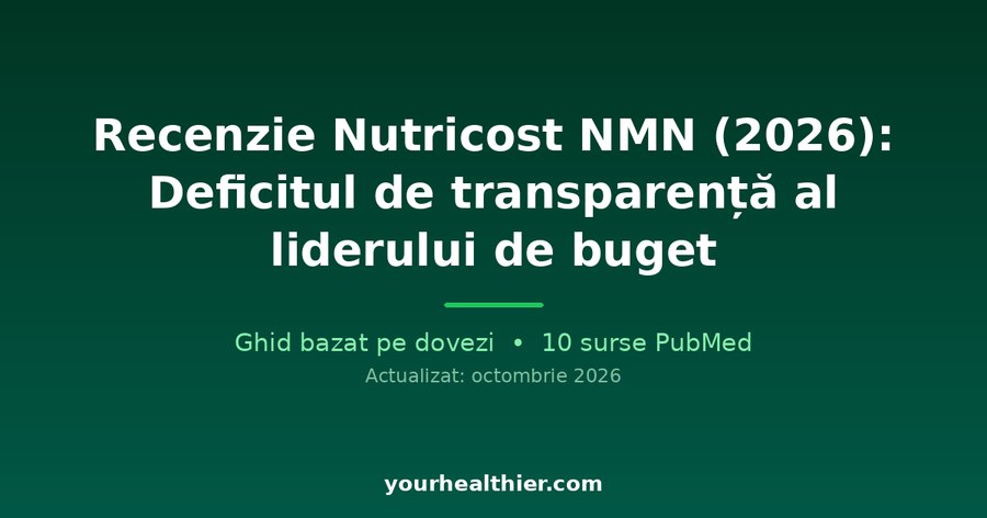 Recenzie Nutricost NMN (2026): Deficitul de transparență al liderului de buget