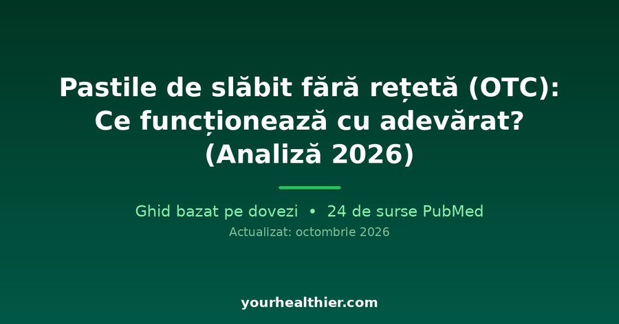 Pastile de slăbit fără rețetă (OTC): Ce funcționează cu adevărat? (Analiză 2026)