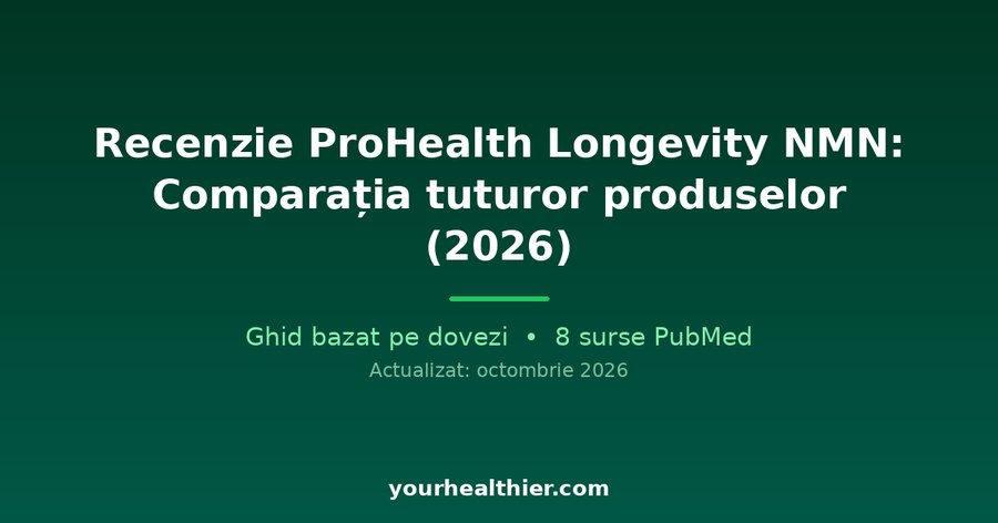 Recenzie ProHealth Longevity NMN: Comparația tuturor produselor (2026)