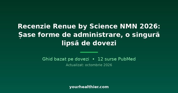 Recenzie Renue by Science NMN 2026: Șase forme de administrare, o singură lipsă de dovezi