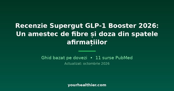 Recenzie Supergut GLP-1 Booster 2026: Un amestec de fibre și doza din spatele afirmațiilor
