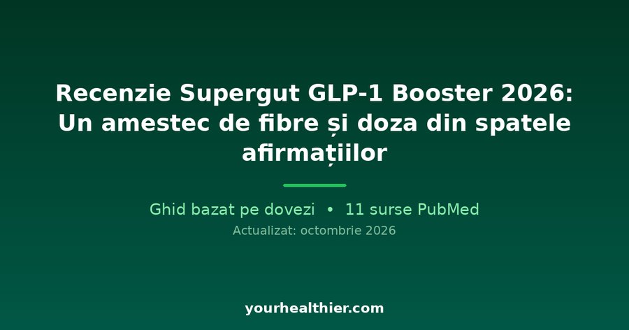 Recenzie Supergut GLP-1 Booster 2026: Un amestec de fibre și doza din spatele afirmațiilor