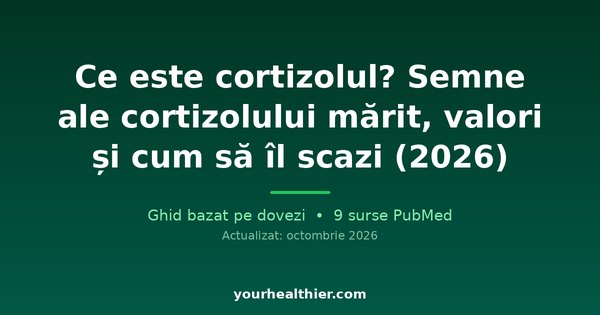 Ce este cortizolul? Semne ale cortizolului mărit, valori și cum să îl scazi (2026)