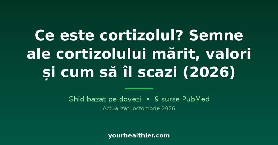 Ce este cortizolul? Semne ale cortizolului mărit, valori și cum să îl scazi (2026)