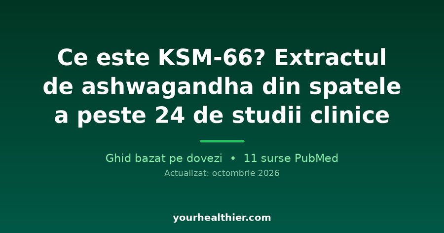 Ce este KSM-66? Extractul de ashwagandha din spatele a peste 24 de studii clinice