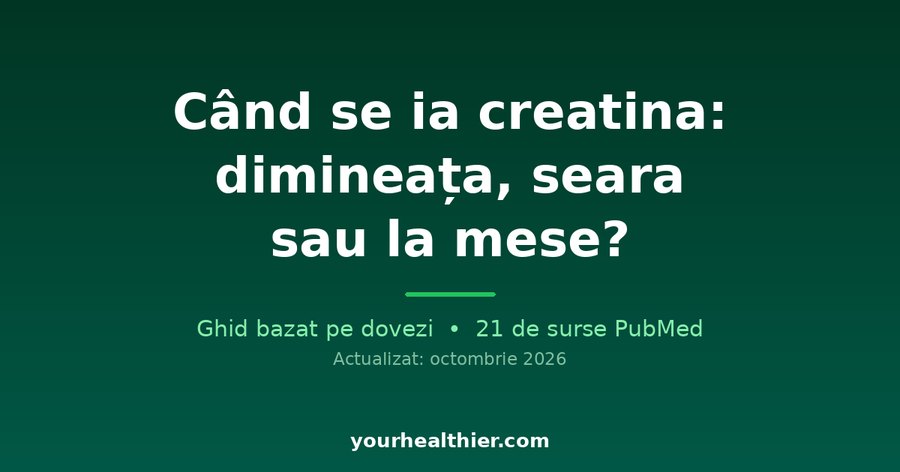 Când se ia creatina: dimineața, seara sau la mese?