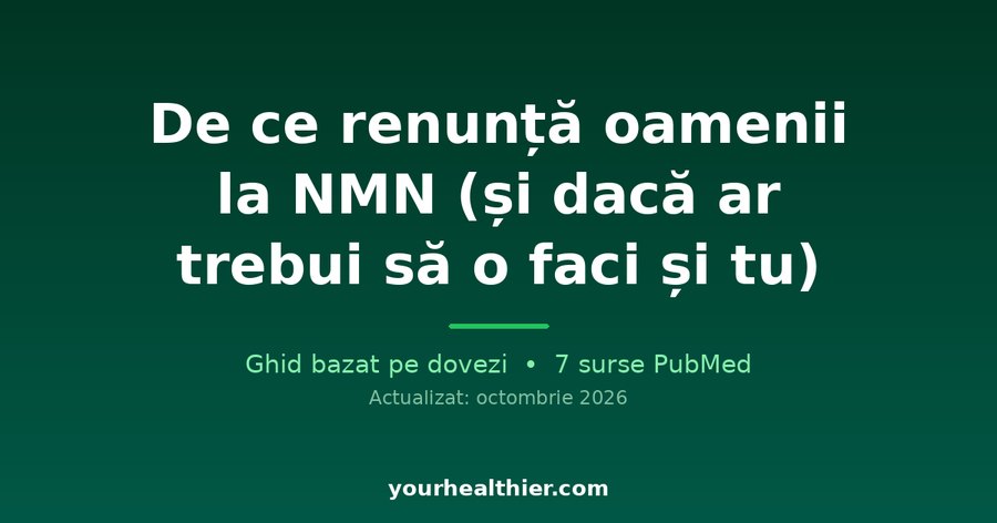 De ce renunță oamenii la NMN (și dacă ar trebui să o faci și tu)