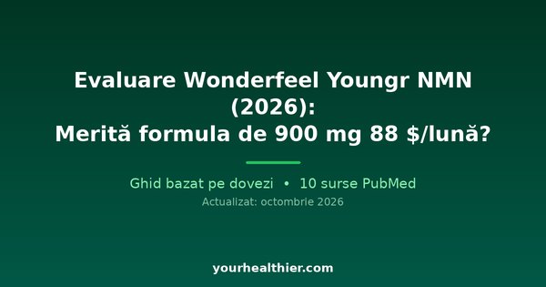 Evaluare Wonderfeel Youngr NMN (2026): Merită formula de 900 mg 88 $/lună?