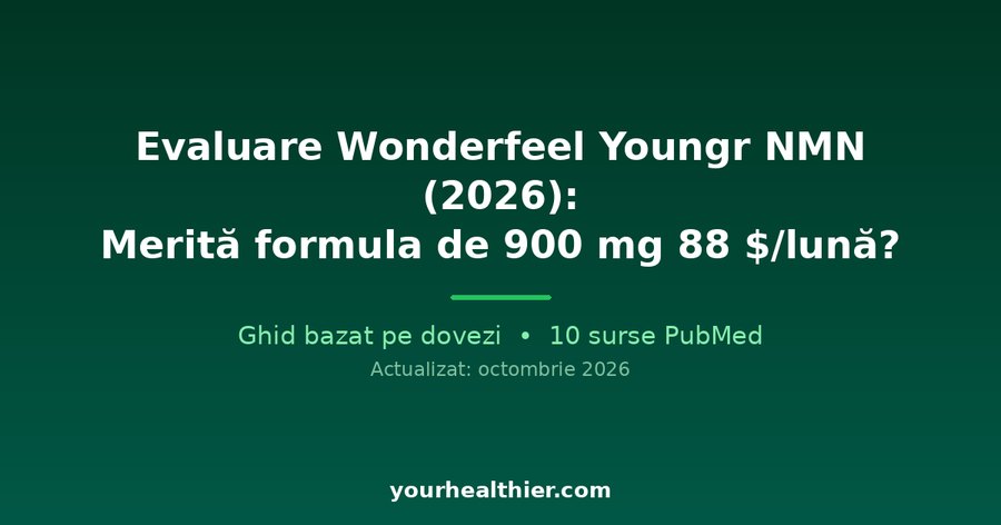 Evaluare Wonderfeel Youngr NMN (2026): Merită formula de 900 mg 88 $/lună?